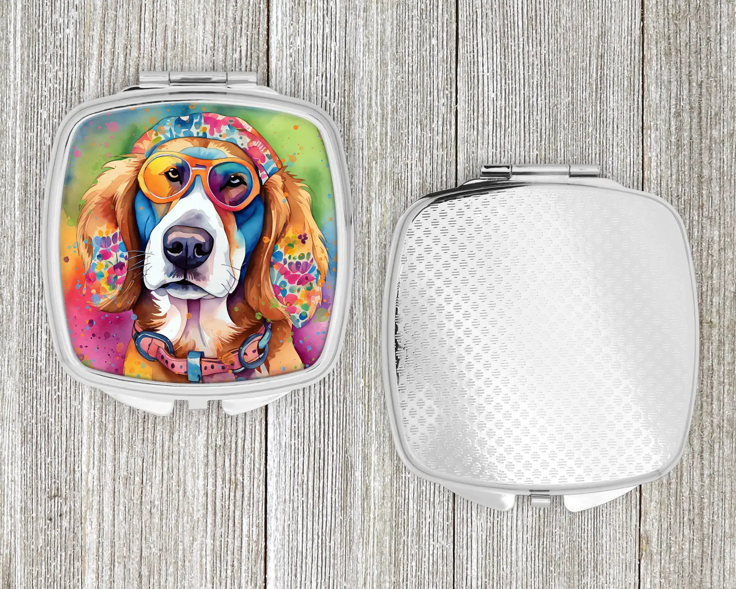 Hippie Dawg Compact Mirror