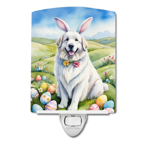 Great Pyrenees Easter Egg Hunt Ceramic Night Light