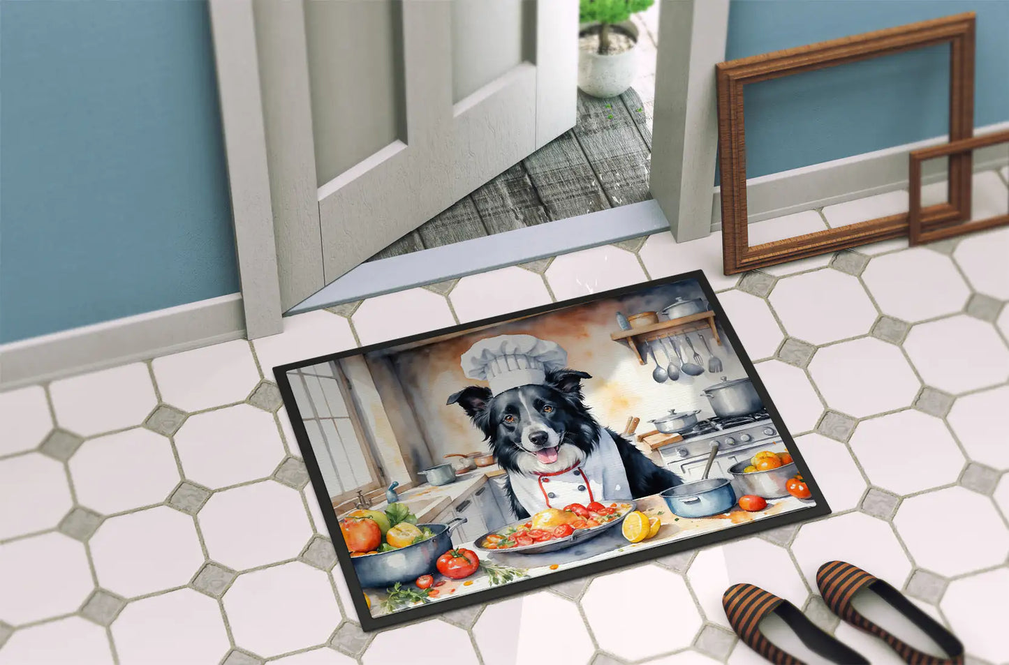 Border Collie The Chef Doormat