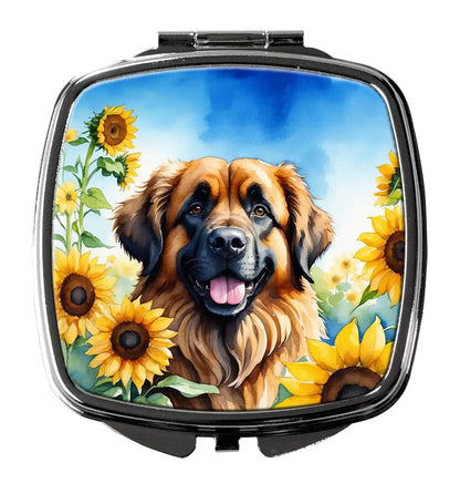 Leonberger in Sunflowers Compact Mirror