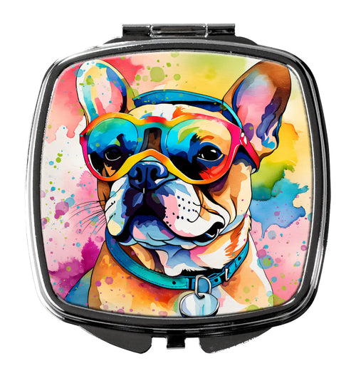French Bulldog Hippie Dawg Compact Mirror