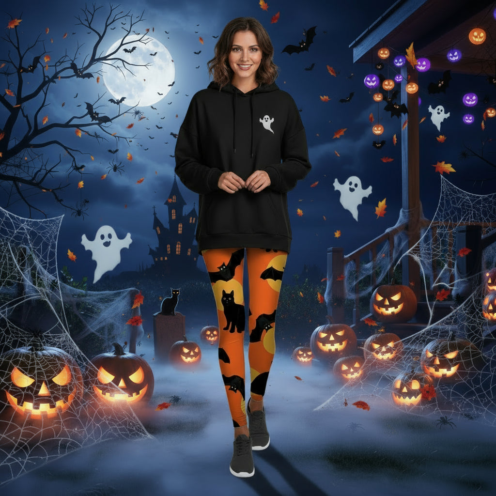 Printed Leggings Halloween Sports Yoga High Stretch Pencil Pants