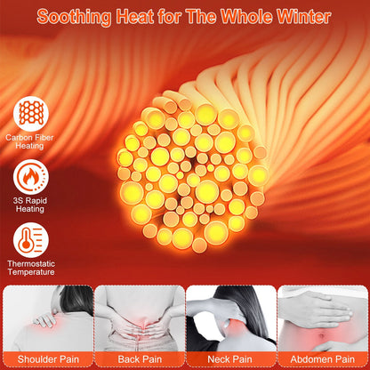 1Pc Heated Vest Men, Women Jacket With 23 Heating Zones 3 Heat Levels USB Powered Machine Washable For Winter Hiking Skiing Skating Outdoor Activities