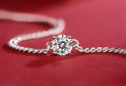 Cuban Luxury Fashion Set Mosan Diamond Silver Jewelry Comparable To Natural Diamond Bracelet