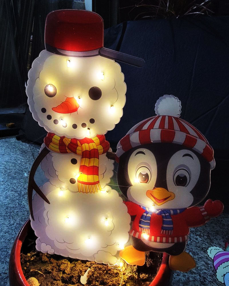 Christmas Scene Decoration With LED Lights