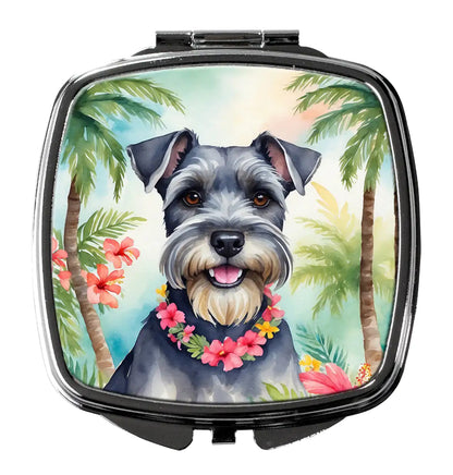 Schnauzer Luau Compact Mirror