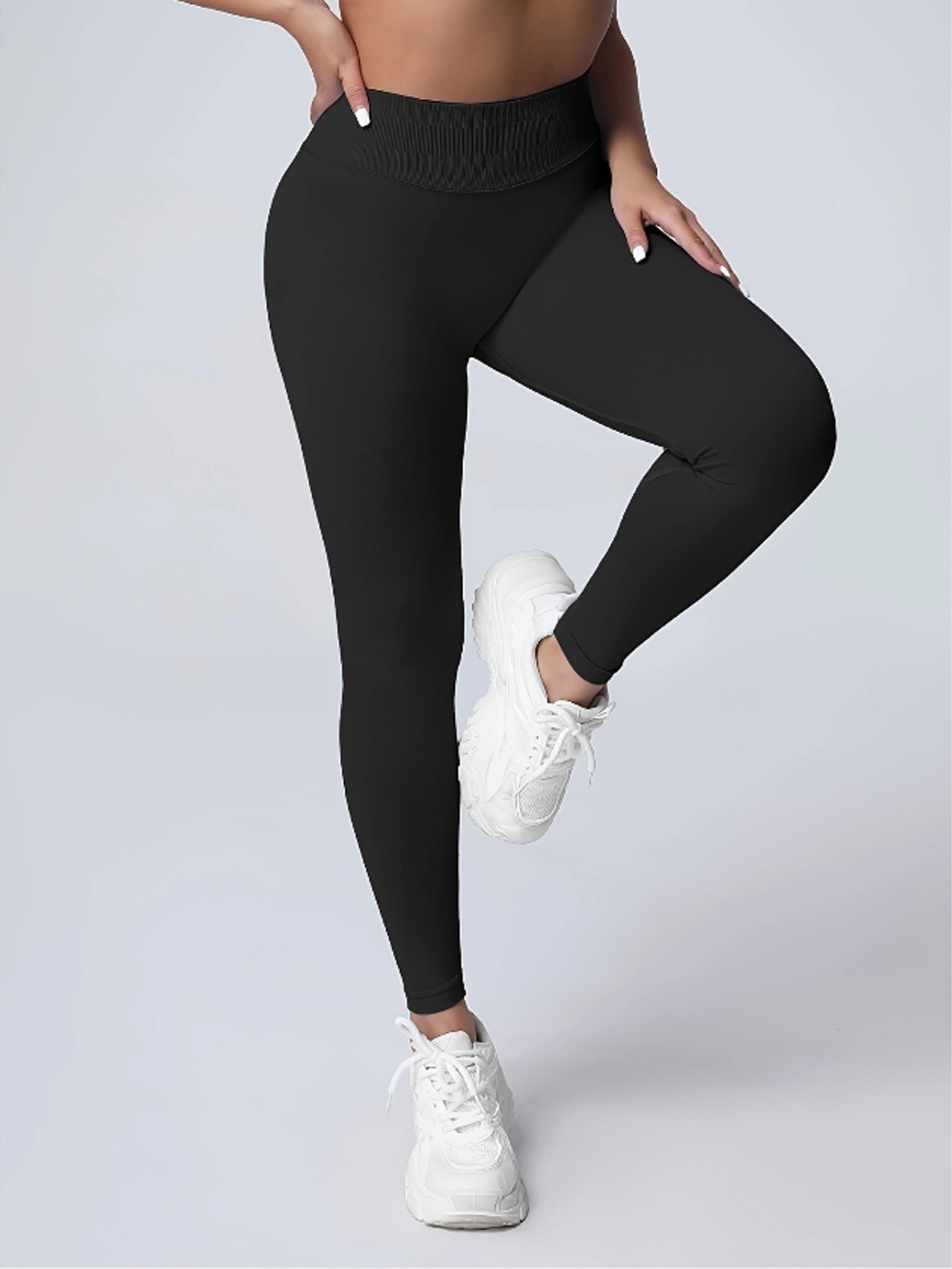 Seamless Women Soft Hue Hidden Scrunch Butt Workout Leggings For Women