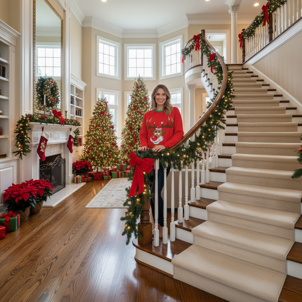 Autumn Winter Fashion Ugly Christmas Sweater Funny Pullover Women's. Men's