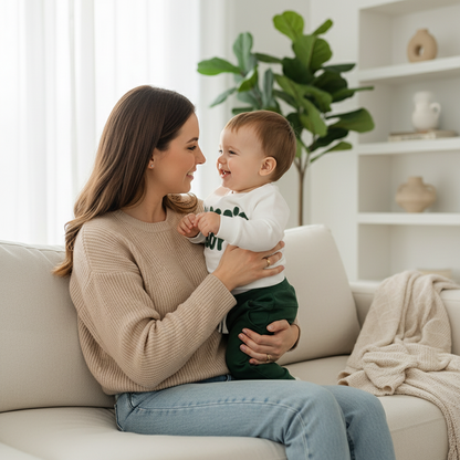 Toddler Baby Clothes 'Mama's Boy' Print Long Sleeve Sweatshirt Tops Trousers Set Casual Cute Outfit