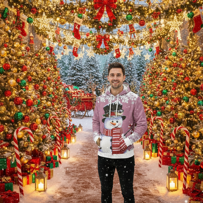 Christmas Snowman Personalized Printed Sweater