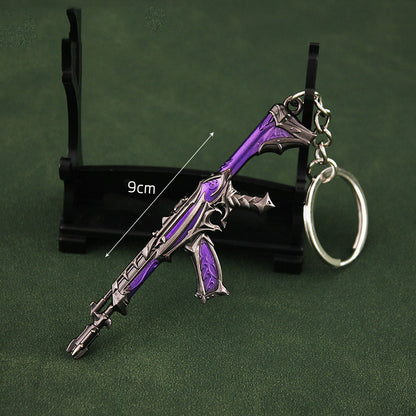 Shadow Secret Sect Weapon Plunder Knife Metal Toy Keychain 9cm