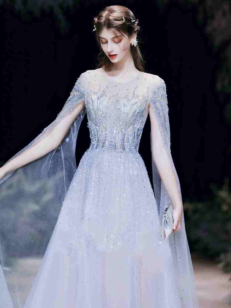 High-end Engagement Evening Dress Light Luxury Wedding Banquet