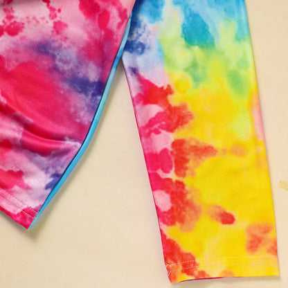 Toddler Girls' Spring Fall Outfit Set Pretty Girl Letter Print Long Sleeve Pullover Top & Matching Pants