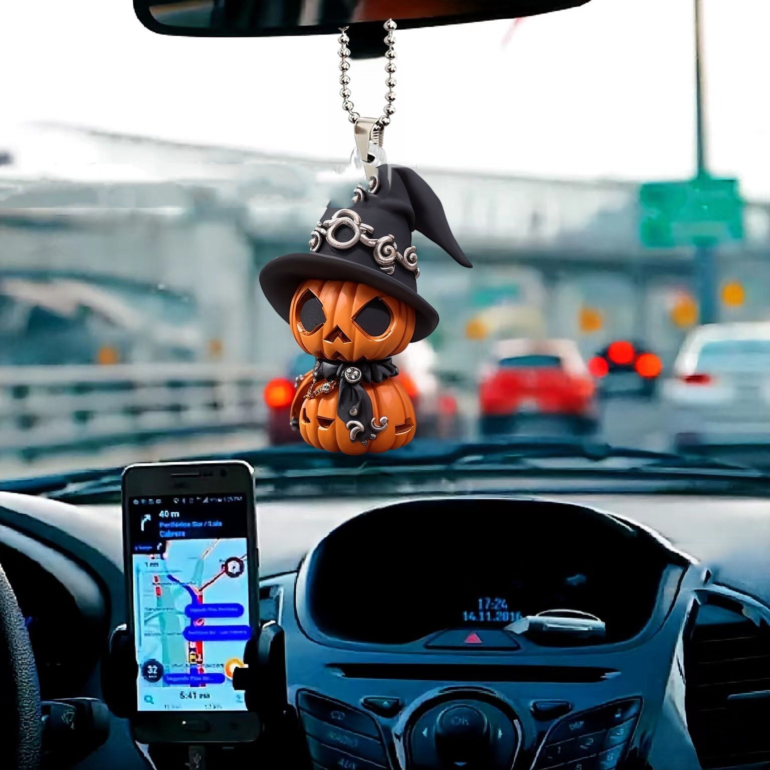 Halloween Pumpkin Dwarf Automobile Hanging Ornament