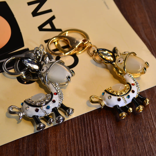 Ladies Small Cute Little Donkey Keychain