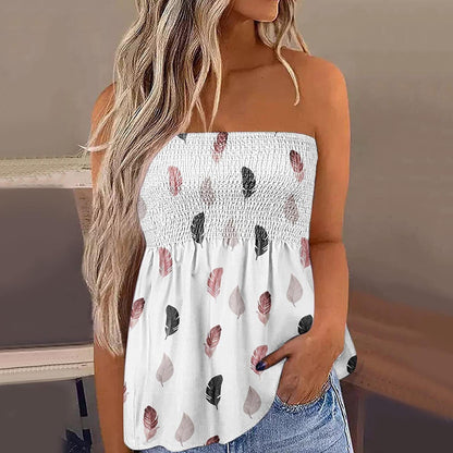 Fashion Off-the-shoulder Short Tube Top For Women