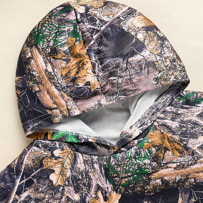 Toddler Baby Boy Outfits Little Boys Short Sleeve Camouflage Print Hoodie Sweatshirt Shirts & Short Pants With Pocket