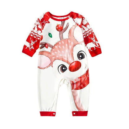 Fashion Casual Christmas Print sleep Wear Parent Child Set
