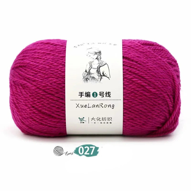Hand-knitted Scarf Yarn Yarn Ball 4 Strands Of Coarse Wool Diy Yarn