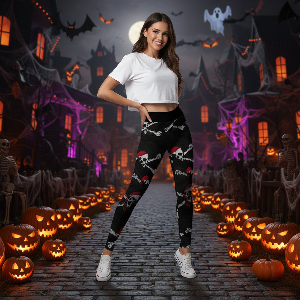Women's Fashion Halloween High Waist Elastic Yoga Sports Leggings