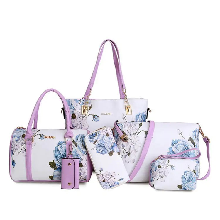 Women's Retro Handbag and Crossbody Purse Set