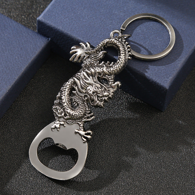 Color Steel Keychain Dragon Bottle Opener