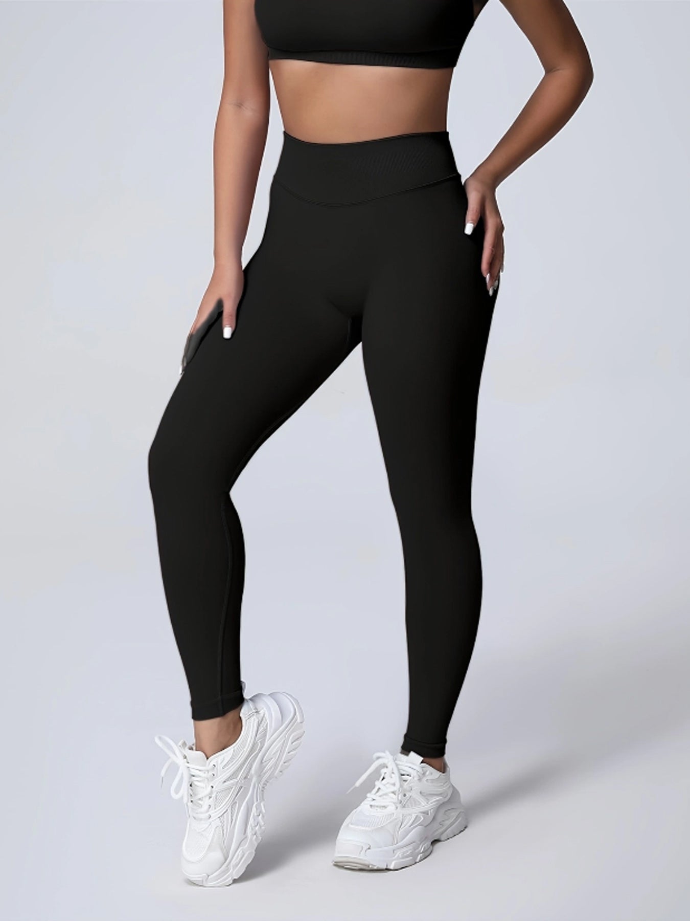 Seamless Women Soft Hue Hidden Scrunch Butt Workout Leggings For Women
