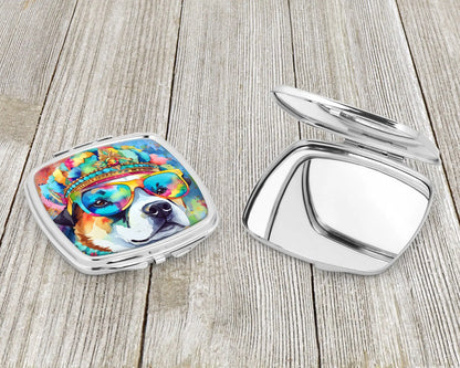 Akita Hippie Dawg Compact Mirror