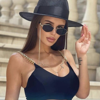 Women's Fashion Personality Chain  Sunglasses