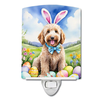 Goldendoodle Easter Egg Hunt Ceramic Night Light