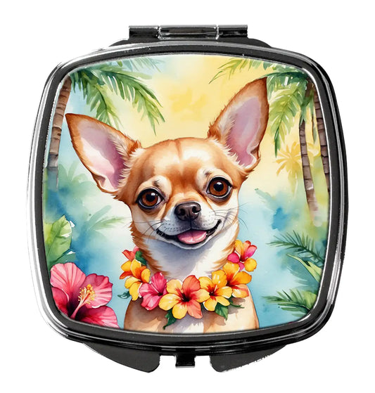 Chihuahua Luau Compact Mirror