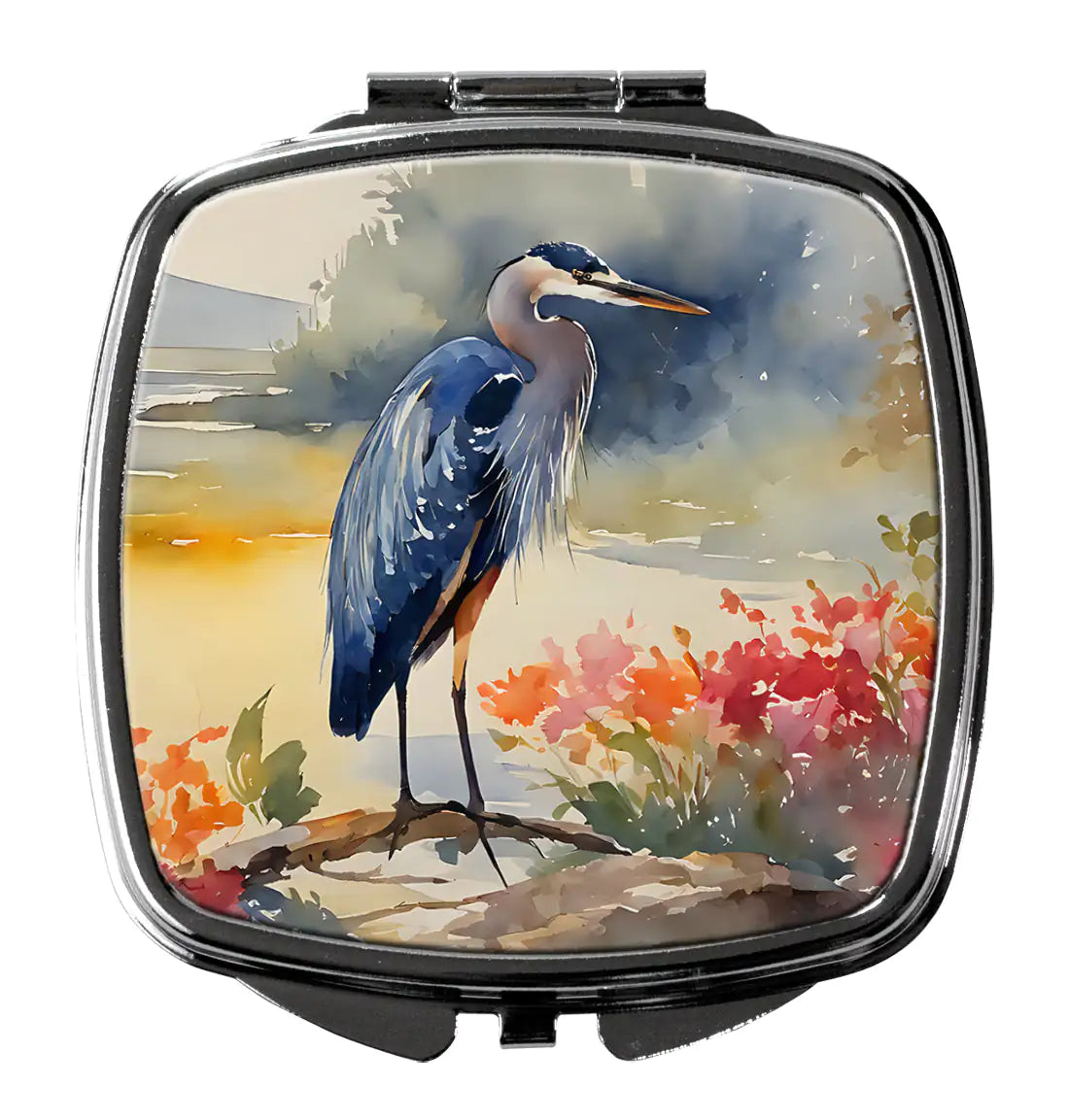 Blue Heron Compact Mirror
