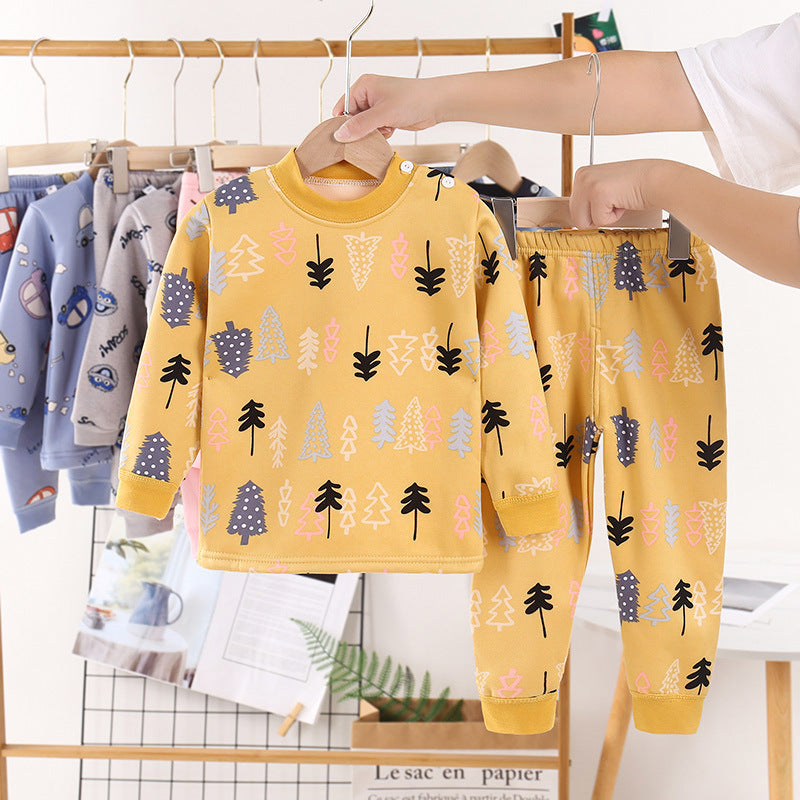 Children Plus Velvet Warm Clothing Winter Boys And Girls