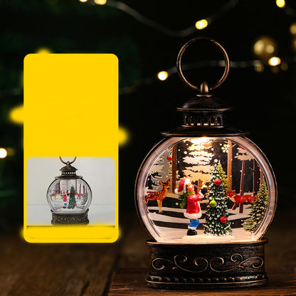Christmas Decoration Water Injection Small Wind Lantern Ornaments