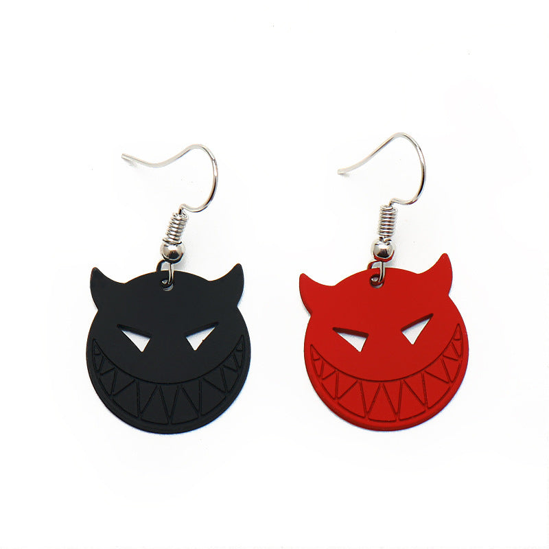 Pumpkin Cat Ghost Skull Earrings
