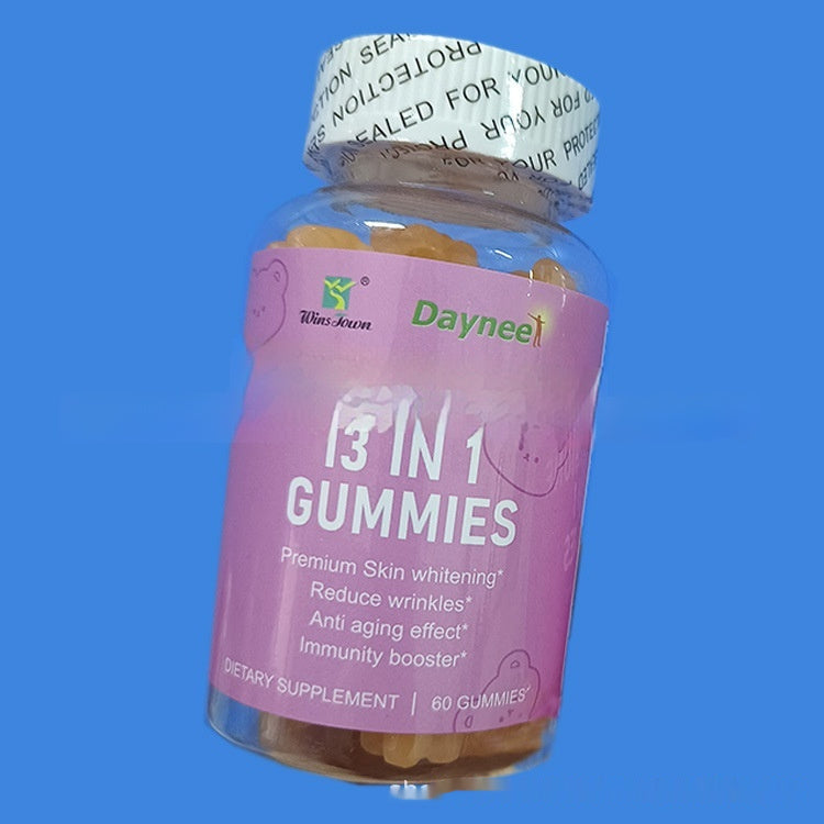 Dayneet 3 in 1 Gummies bottle, skin whitening and anti-aging supplement, 60 gummies