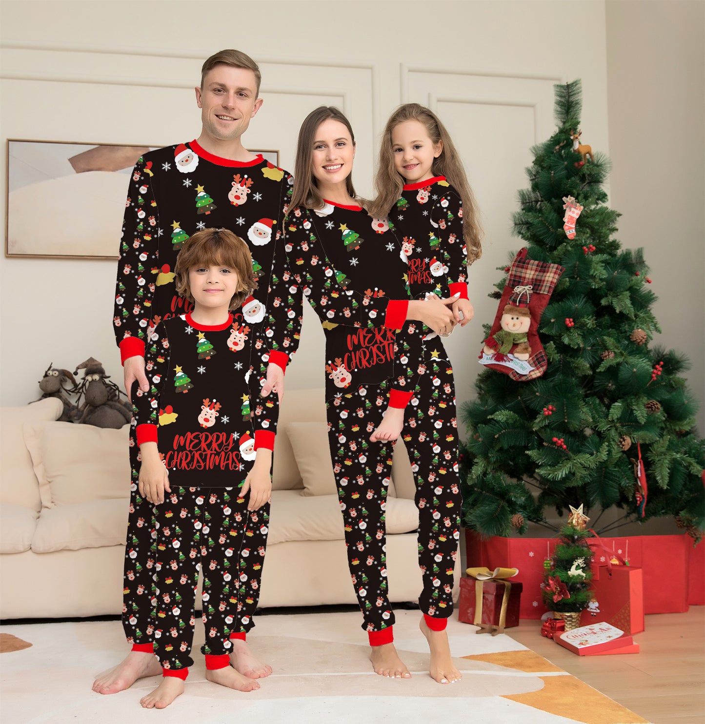 Christmas Matching  Set Christmas Pajamas For Family Christmas Sleepwear