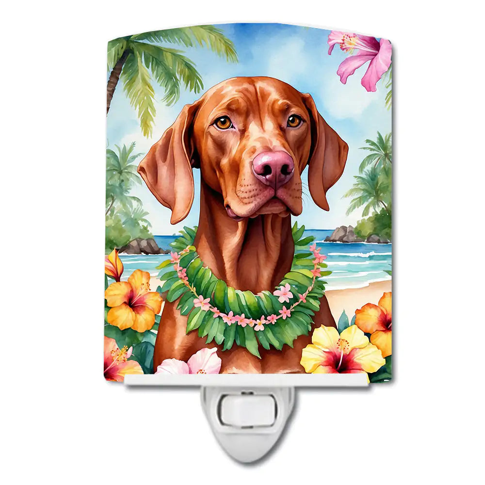 Vizsla Luau Ceramic Night Light