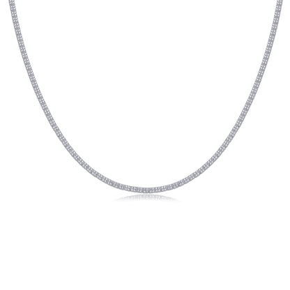 Winter Lake Luxury Fashion Set Mosan Diamond S925 Silver Necklace Rivaling Natural Diamonds