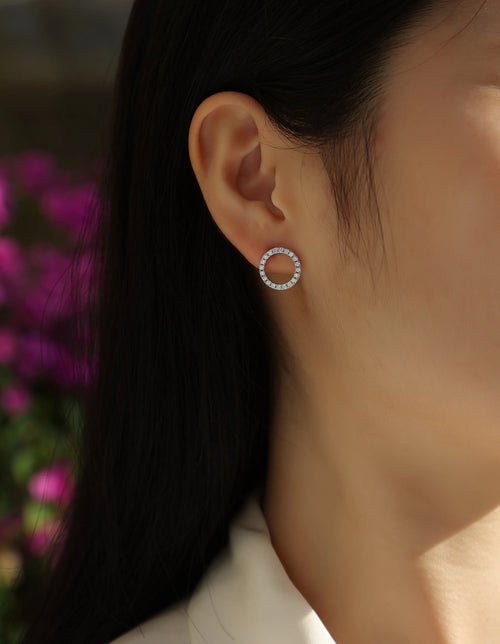 Explore Diamond Set Moissanite Silver Earrings Luxury Fashion Diamond Earring Stud Earrings