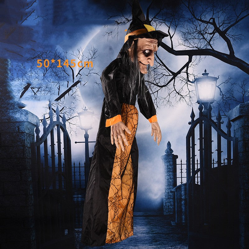 Halloween Voice-activated Horror Electric Witch Toy Ghost Festival Bar Outdoor Decorations