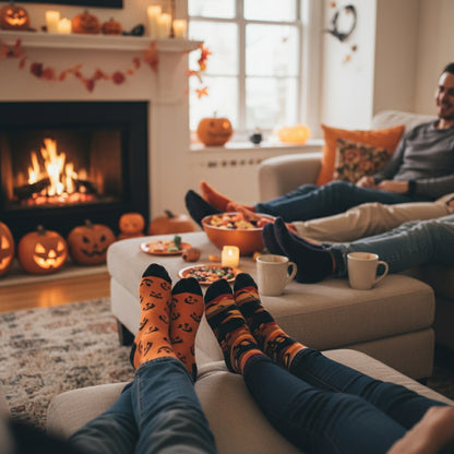 6 Pairs Halloween Socks For Men Women Girls Funny Pumpkin Spider Black Cat Cotton Sock Set