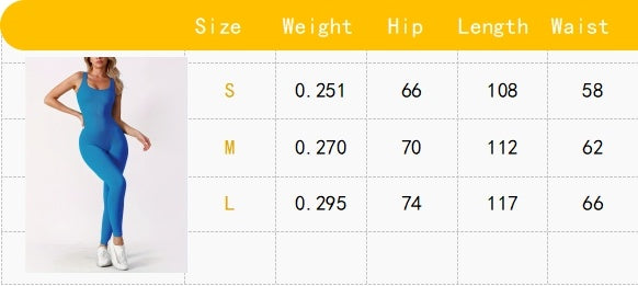 Women's Ribbed Solid Color One Piece Jumpsuit, Form-Fitting Sensual Activewear, Classic Sleeveless Full-Length Pants For Sport Casual Wear