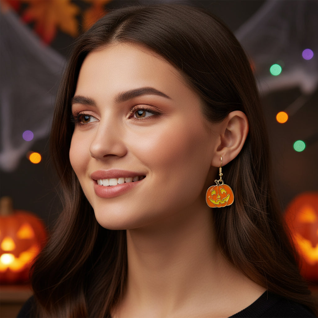 Halloween Cute Oil Drip Alloy Earrings Jewelry