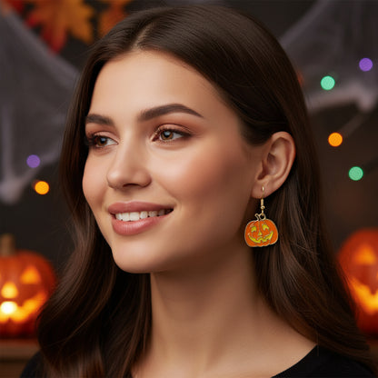 Halloween Cute Oil Drip Alloy Earrings Jewelry