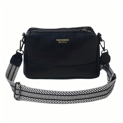 Fashionable Multi-functional PU Crossbody Casual Shoulder Bag For Daily Commuting