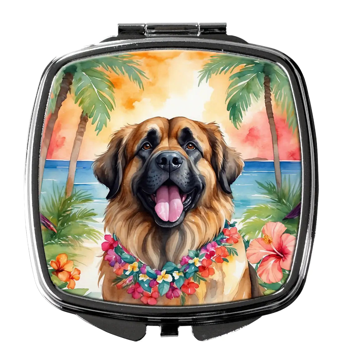 Leonberger Luau Compact Mirror