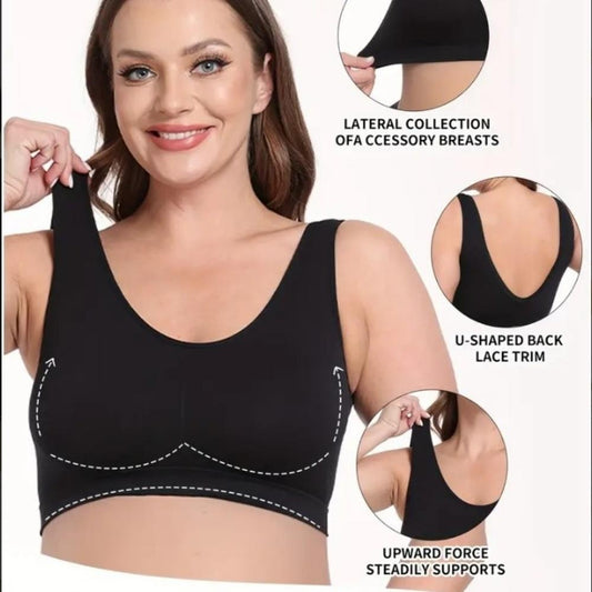 3-Pack Sports Bras, Padded Strappy Racerback Push Up Open Back Medium Support Sports Yoga