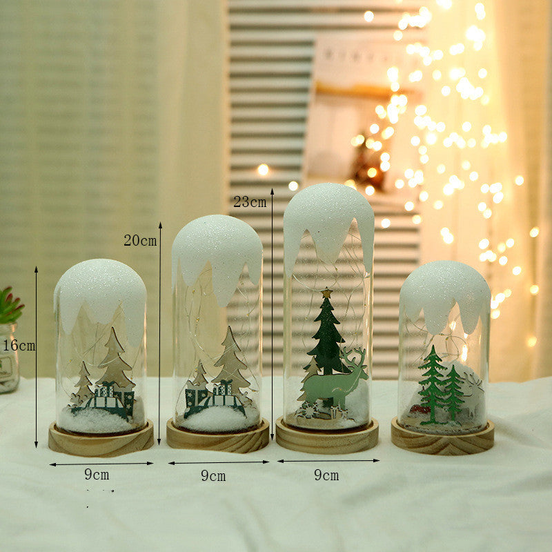 Christmas Creative Hanging Frost Glass Cover
