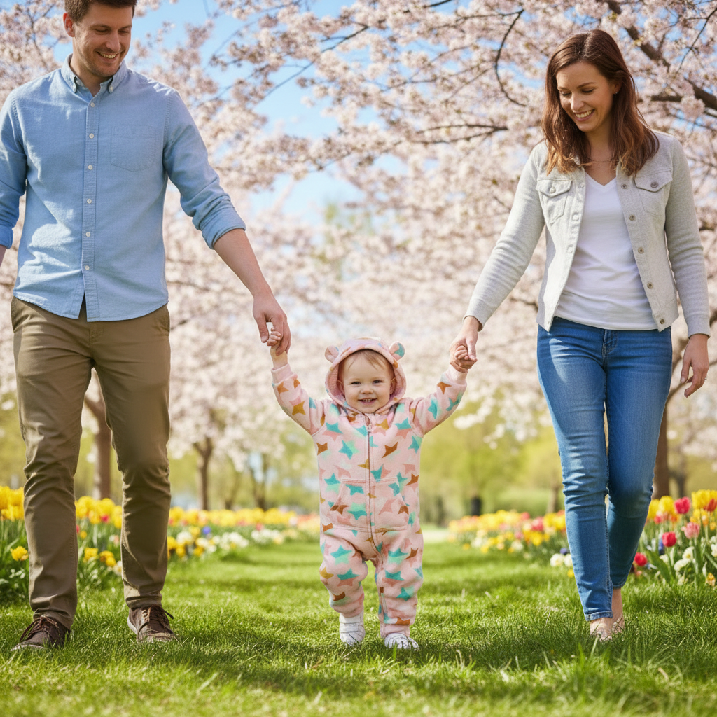 Double Layer One-piece Zipper Hooded Sweater For Children